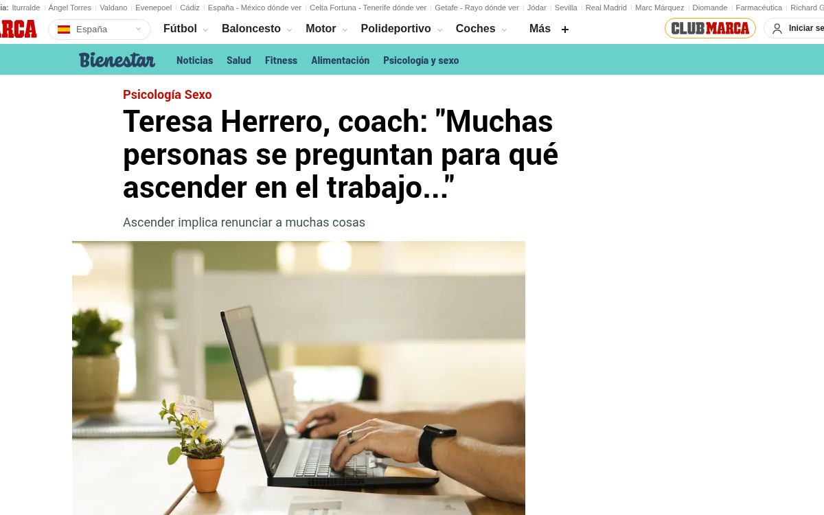 Entrevista a Teresa Herrero en Marca